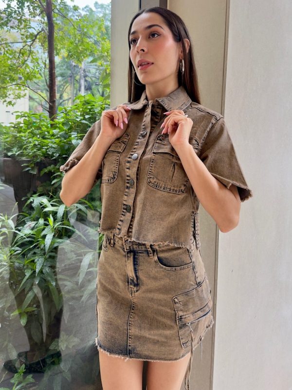 CONJUNTO DENIM BROWN - Imagen 2