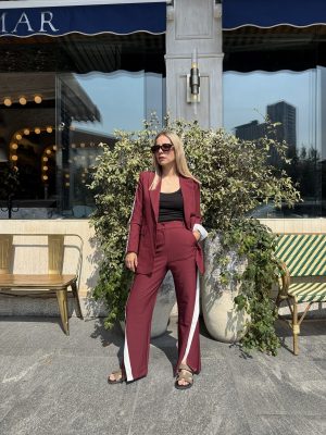 CONJUNTO FORMAL BURGUNDY