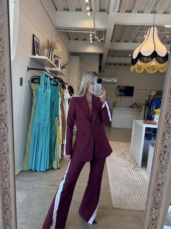 CONJUNTO FORMAL BURGUNDY - Imagen 7