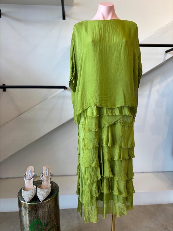 VESTIDO ESPAÑOL FLECOS GREEN - Imagen 6