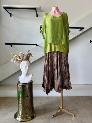 BLUSA SEDA ITALIANA GREEN