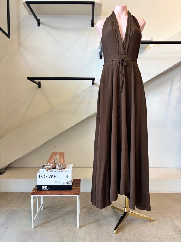 VESTIDO HALTER BROWN - Imagen 5