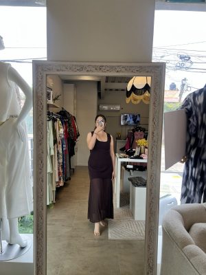 VESTIDO TIPO FALDA BROWN