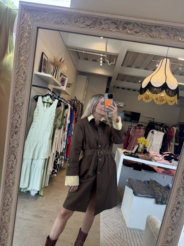 VESTIDO GABARDINA BROWN - Imagen 5