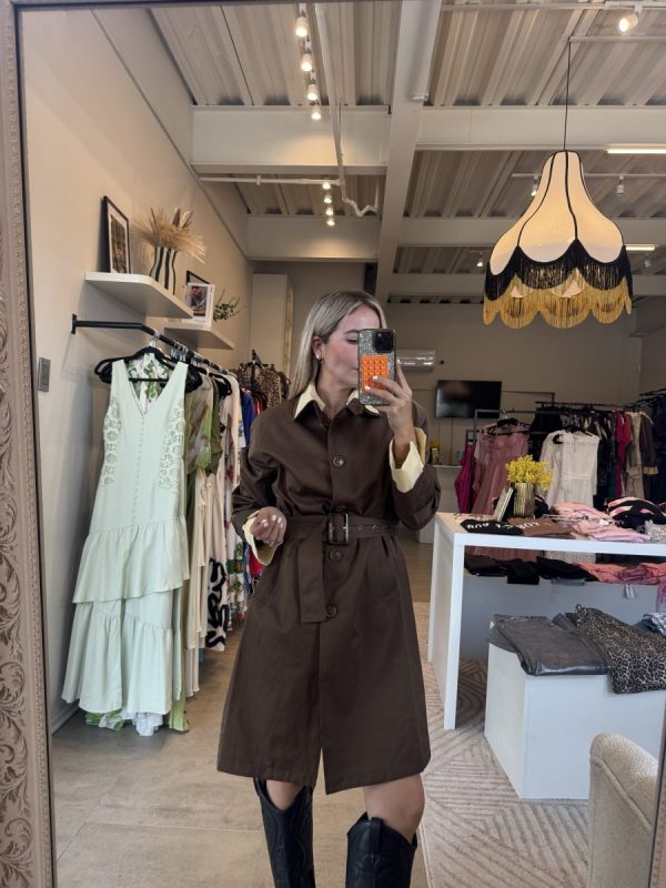 VESTIDO GABARDINA BROWN
