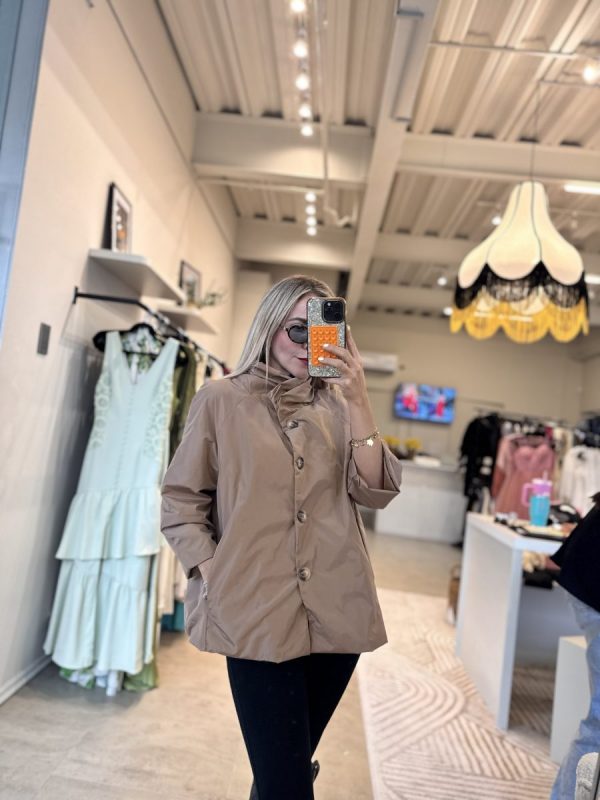 JACKET WATERPROOF BROWN - Imagen 3
