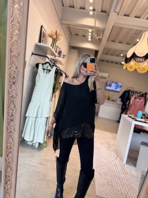 BLUSA SEDA ITALIANA BLACK
