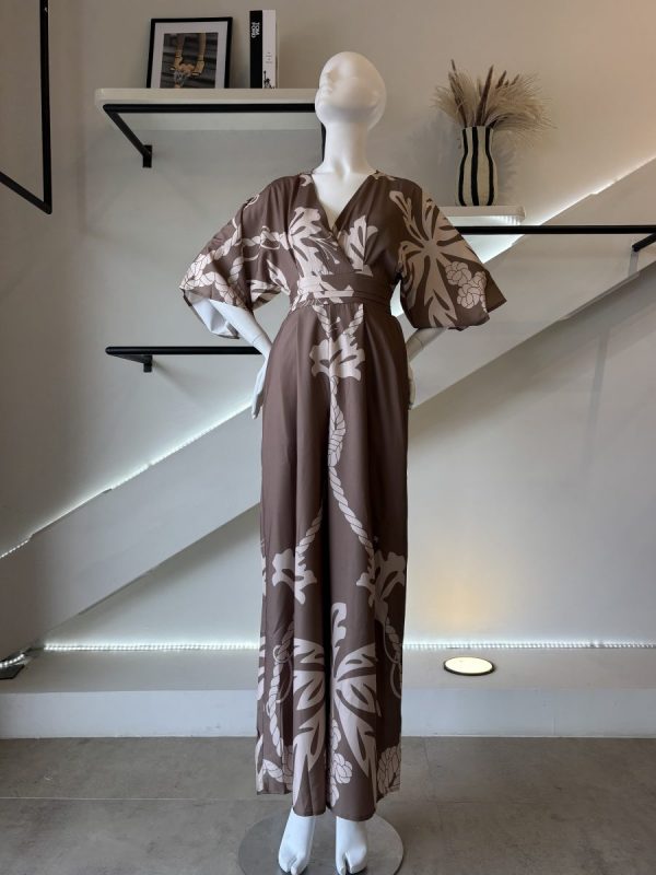 PALAZZO ESTAMPADO TAUPE - Imagen 7
