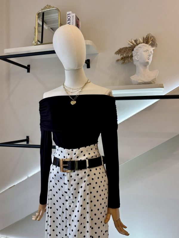 BLUSA OFF SHOULDER BLACK - Imagen 5