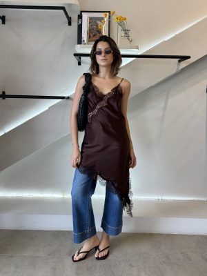BLUSA ASIMETRICA BROWN