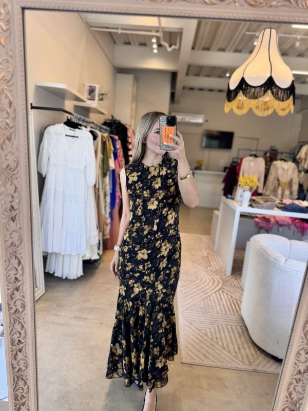 VESTIDO FLOR GOLD - Imagen 3