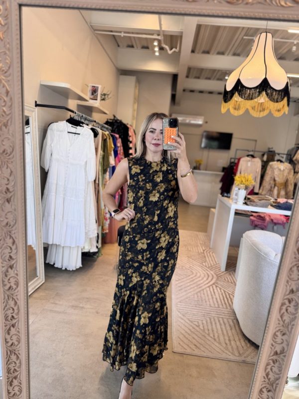 VESTIDO FLOR GOLD - Imagen 7