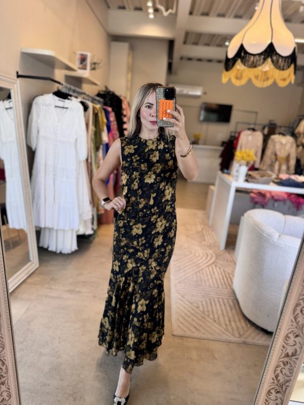 VESTIDO FLOR GOLD - Imagen 6