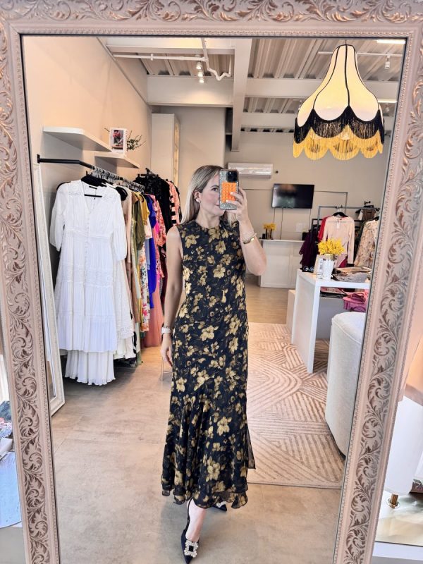 VESTIDO FLOR GOLD - Imagen 2