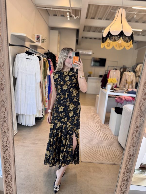 VESTIDO FLOR GOLD - Imagen 5