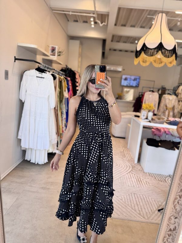 VESTIDO HALTER POLKADOTS - Imagen 3