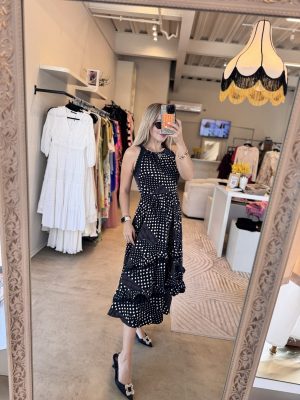 VESTIDO HALTER POLKADOTS