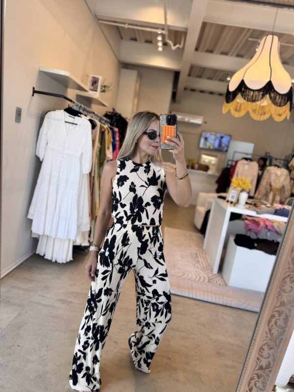 SET PLISADO WHITE FLORAL - Imagen 3