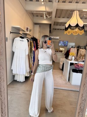 SET PLISADO WHITE