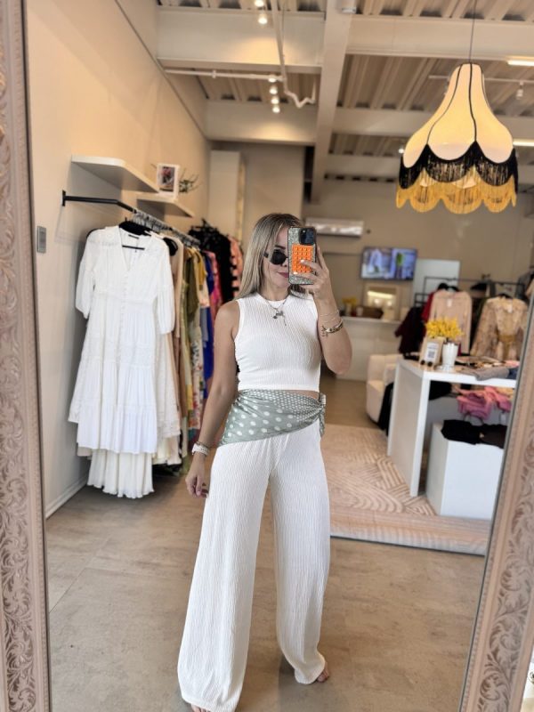 SET PLISADO WHITE