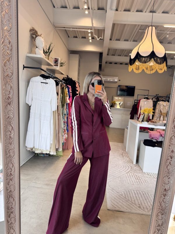 CONJUNTO CASUAL BURGUNDY - Imagen 2