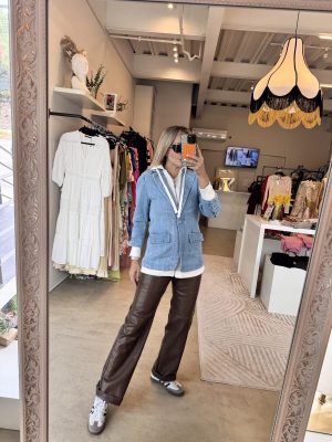 BLAZER DENIM LIGHT BLUE