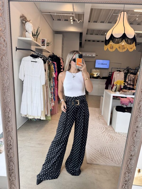PANTALON POLKADOTS BLACK - Imagen 2