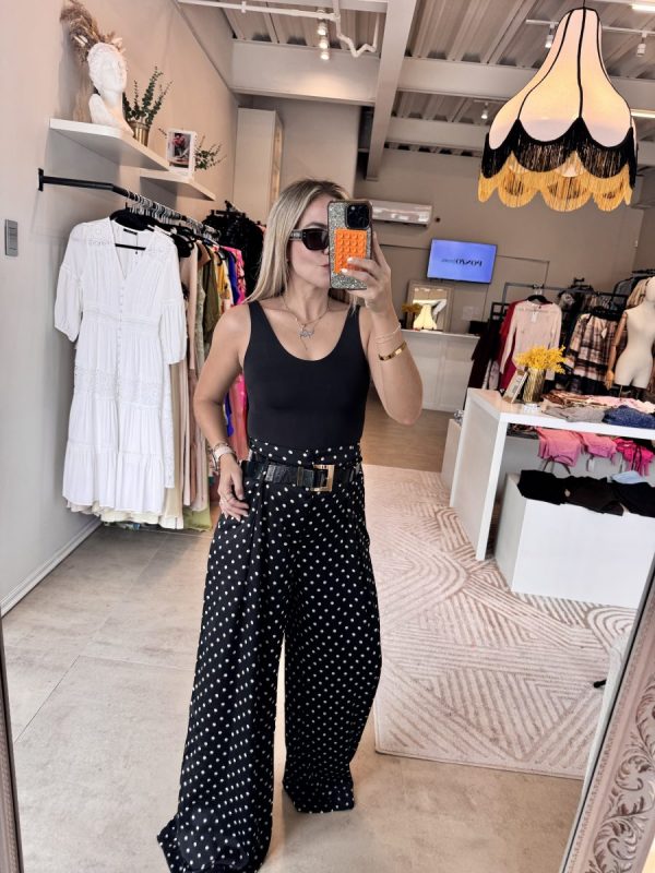 PANTALON POLKADOTS BLACK - Imagen 3