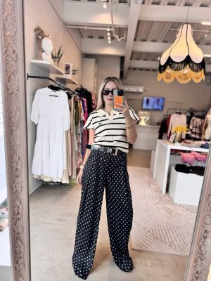 PANTALON POLKADOTS BLACK