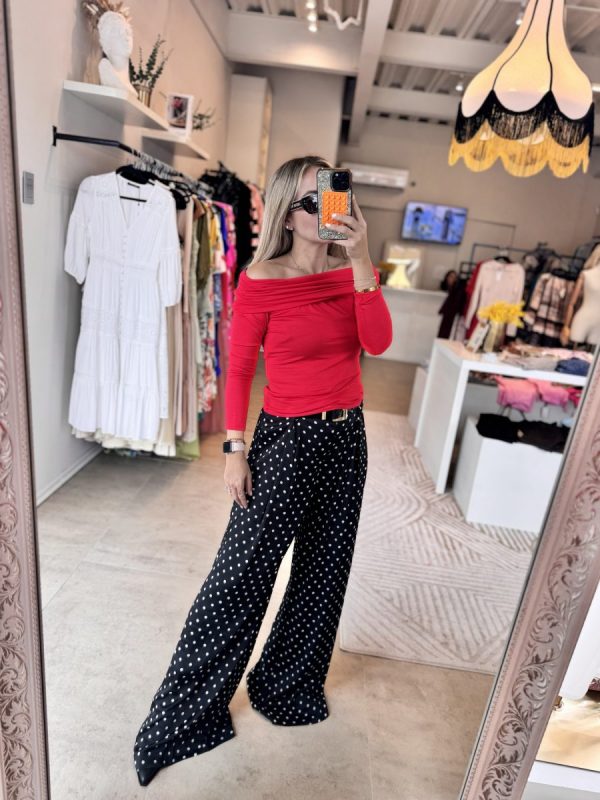 BLUSA OFF SHOULDER RED - Imagen 3