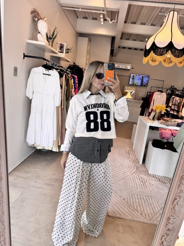 PANTALON POLKADOTS WHITE - Imagen 2