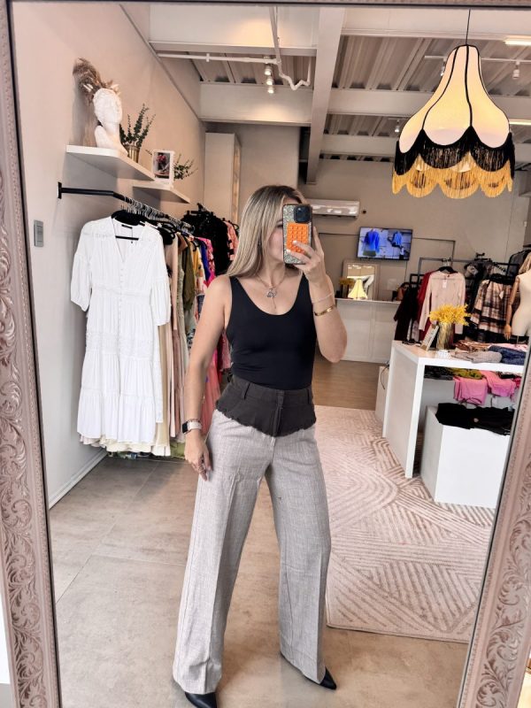PANTALON GREY BICOLOR - Imagen 4