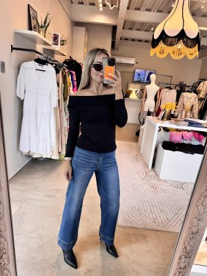 BLUSA OFF SHOULDER BLACK