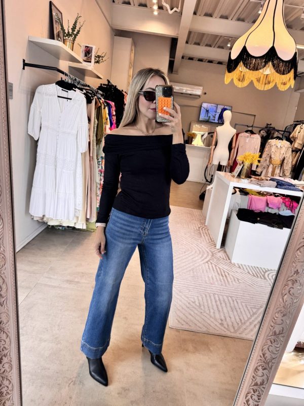 BLUSA OFF SHOULDER BLACK - Imagen 2
