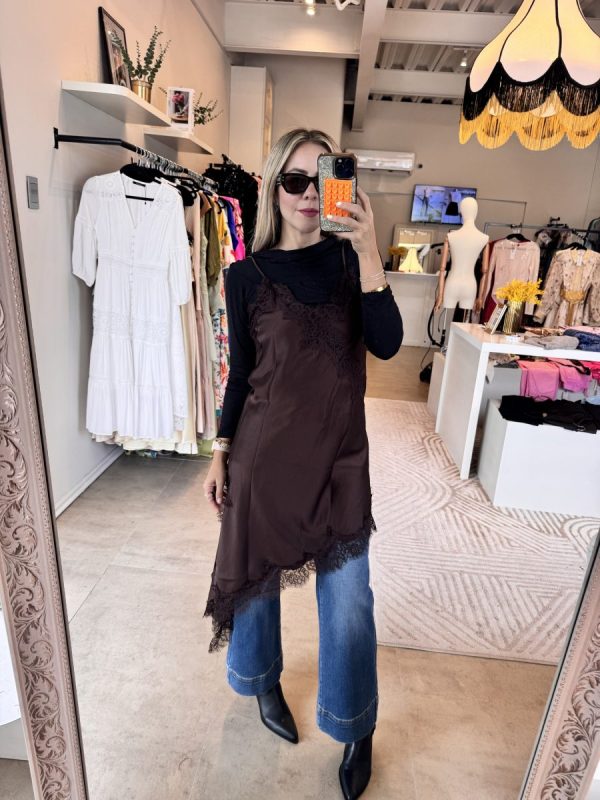BLUSA ASIMETRICA BROWN - Imagen 4