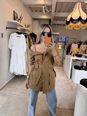 BLUSA JACKET CAMEL