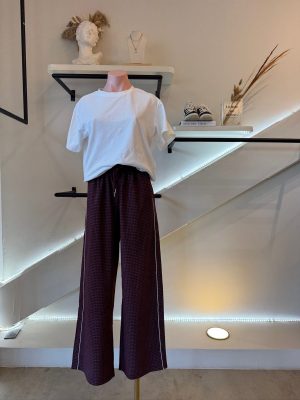 PANTALÓN CUADROS BURGUNDY