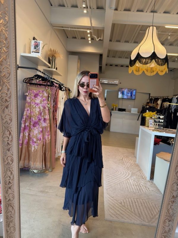 VESTIDO ESPAÑOL OLÁN AZUL - Imagen 5