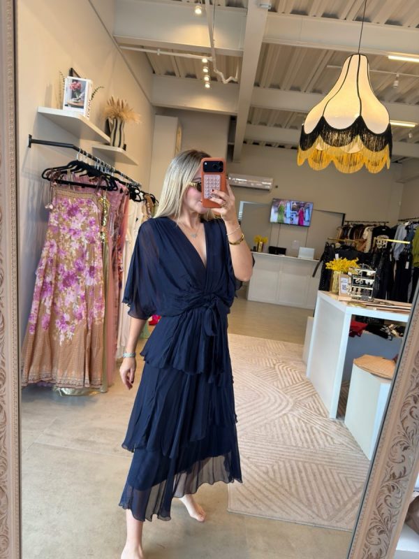 VESTIDO ESPAÑOL OLÁN AZUL - Imagen 6