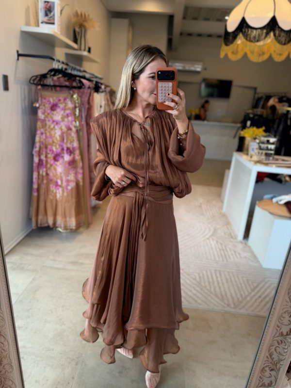 VESTIDO MOCHA MOUSSE - Imagen 10