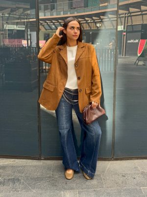 BLAZER OVERSIZE SUEDE