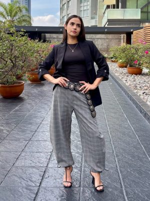 PANTALÓN CUADRO GREY TREND