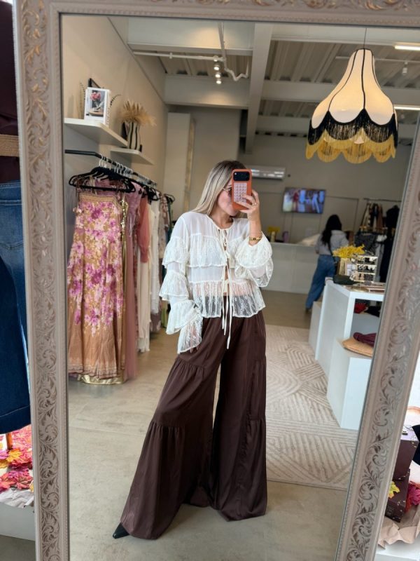 BLUSA ENCAJE BOHO IVORY - Imagen 8