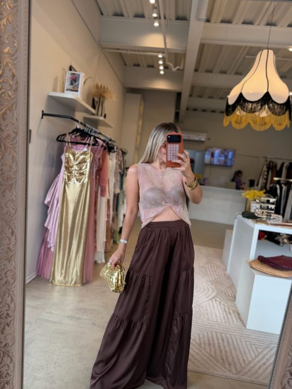 PANTALON SATIN HOLGADO - Imagen 2