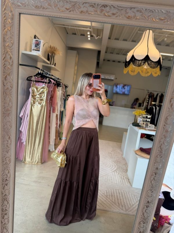 PANTALON SATIN HOLGADO - Imagen 3