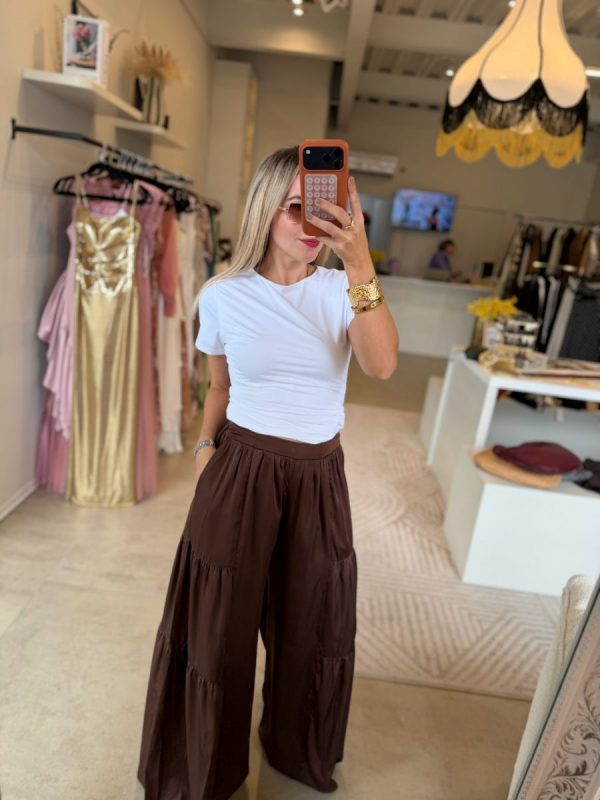 PANTALON SATIN HOLGADO - Imagen 4