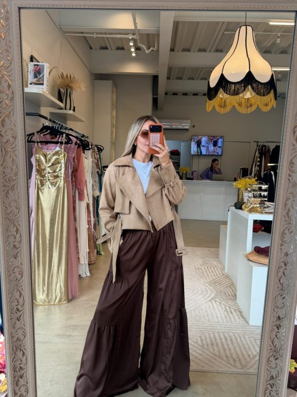 PANTALON SATIN HOLGADO - Imagen 8