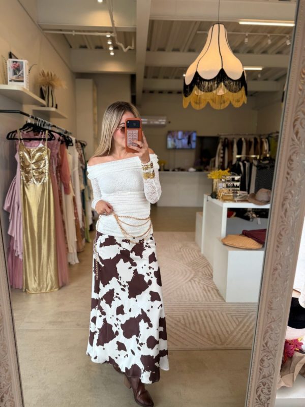 BLUSA OFF SHOULDER LACE WHITE - Imagen 2