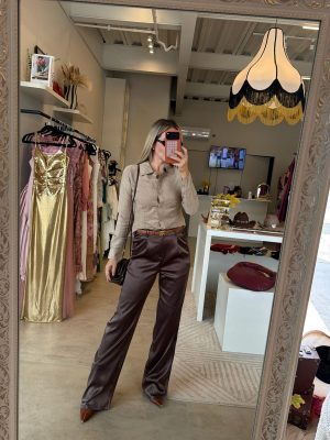 PANTALÓN SATIN BROWN