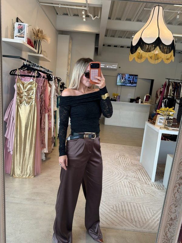 PANTALÓN SATIN BROWN - Imagen 5
